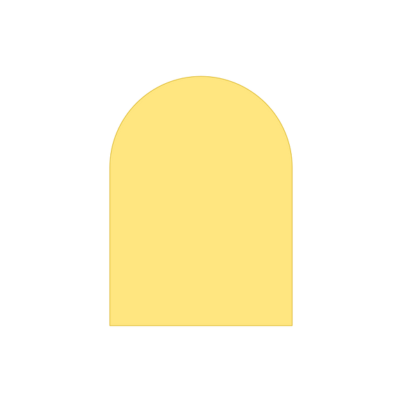 Window arch cookie cutter