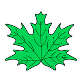 Maple leaf cookie cutter and stamp