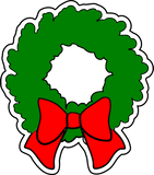 Christmas wreath cookie cutter and stamp