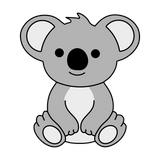 Koala cookie cutter and stamp