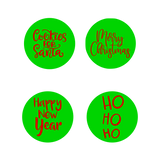 Christmas lettering stamp set ( set of 4 )