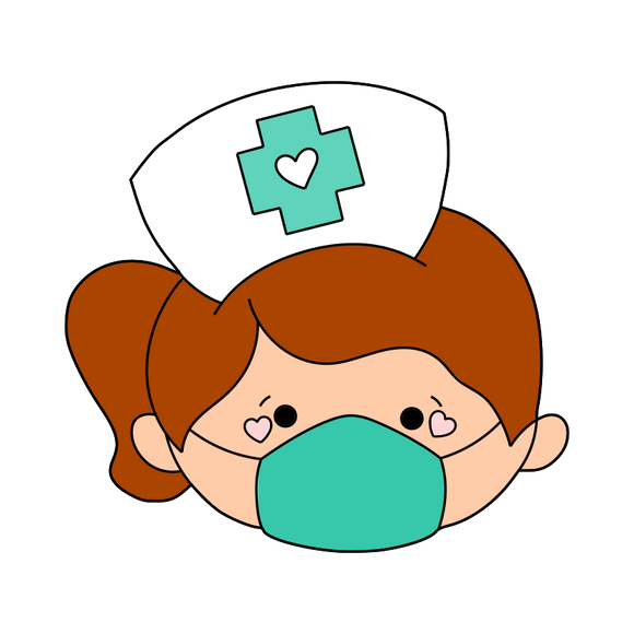 Nurse cookie cutter and stamp