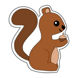 Squirrel cookie cutter and stamp