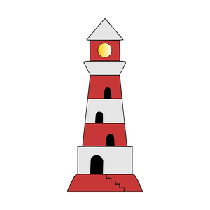 Light house cookie cutter with stamp