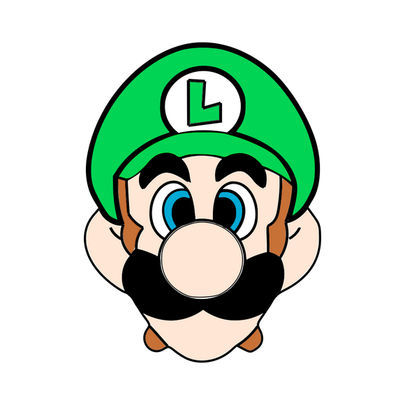 Luigi face cookie cutter and stamp