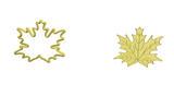 Maple leaf cookie cutter and stamp