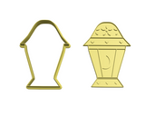 Lantern 4 cookie cutter and stamp