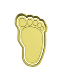 Baby foot print cookie cutter and stamp