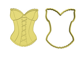 Corset 2 cookie cutter and stamp