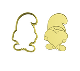 Valentine's Gnome with heart cookie cutter with stamp