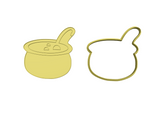 Halloween poison pot cookie cutter and stamp