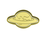 Planet with ring cookie cutter and stamp