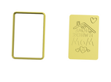 Home is where my mum is cookie cutter with stamp