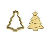 Christmas tree cookie cutter and stamp