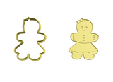 Gingerbread woman cookie cutter and stamp