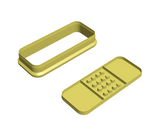 Plaster cookie cutter and stamp