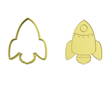 Space rocket cookie cutter and stamp