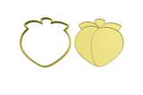 Peach cookie cutter and stamp