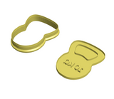 Kittlebell cookie cutter with stamp
