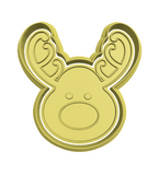 Reindeer cookie cutter and stamp