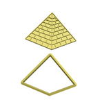Pyramid cookie cutter and stamp