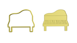 Piano cookie cutter and stamp