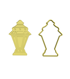 Lantern 5 cookie cutter with stamp