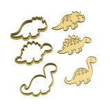 Dinosaurs set 1 cookie cutters with stamps  ( set of 3 )