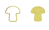 Mushroom cookie cutter and stamp