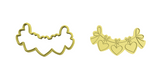 Heart Banner cookie cutter and stamp
