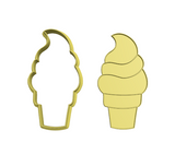 Icecream cookie cutter with stamp