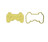 Joystick cookie cutter with stamp