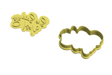She said yes lettering cookie cutter with stamp