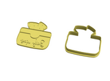 Baby wipes cookie cutter and stamp