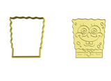 Spongebob cookie cutter with stamp