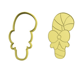 Candycane cookie cutter and stamp