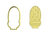 Cactus cookie cutter and stamp
