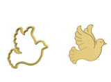 Pigeon/Dove bird cookie cutter and stamp