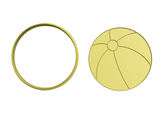 Beach ball cookie cutter and stamp