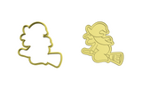 Witch cookie cutter and stamp