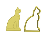 Anubis Cat cookie cutter and stamp