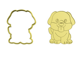 Dog cookie cutter and stamp