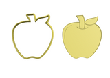 Apple cookie cutter and stamp