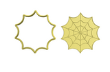 Cobweb cookie cutter and stamp