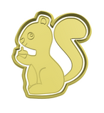Squirrel cookie cutter and stamp