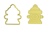 Fire  Hydrant / extinguisher cookie cutter and stamp