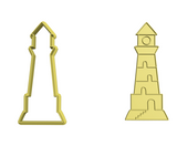 Light house cookie cutter with stamp
