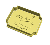 Love you more lettering cookie cutter with stamp