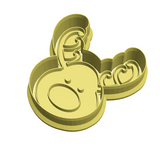 Reindeer cookie cutter and stamp