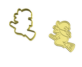 Witch cookie cutter and stamp